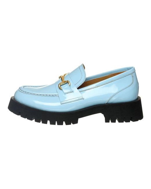 CESARE GASPARI Blue Luxe Glide-Bit Loafers Josephine