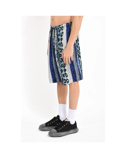 Laneus Blue Casual Shorts for men