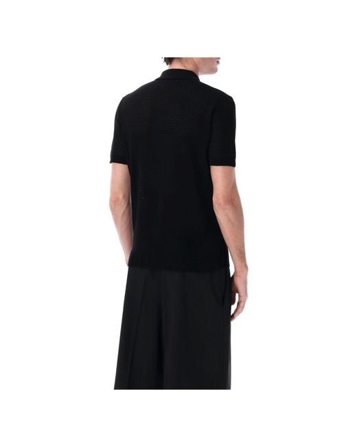 Roberto Collina Black Polo Shirts for men