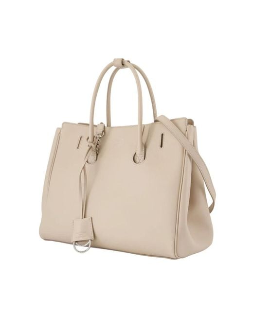 Balenciaga Leren Handtas Met Twee Handvatten in het Natural