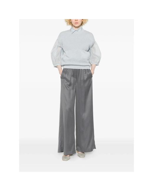 Peserico White Round-Neck Knitwear
