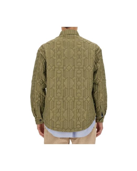 Palm Angels Green Light Jackets for men