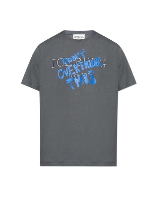 Iceberg Gray T-Shirts for men