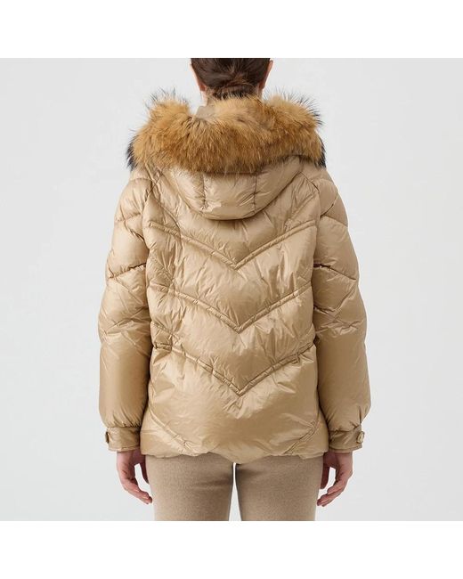 Ermanno Scervino Jassen ,Bruin ,Piumino Con Volpe in het Natural