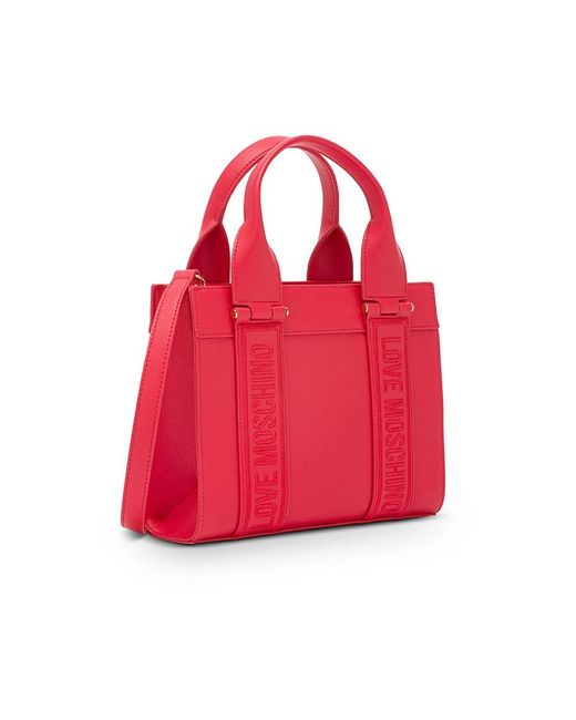Love Moschino Red Tote Bags