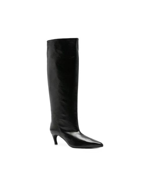 Poeve Black Heeled Boots