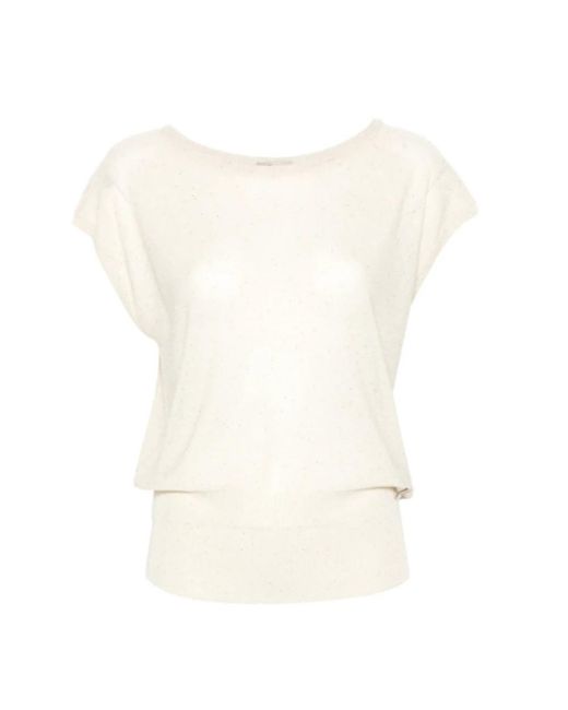 Herno White Round-Neck Knitwear
