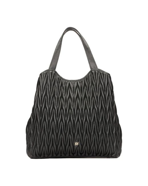 Kazar Black Chice Schultertasche Mit Gestepptem Körper