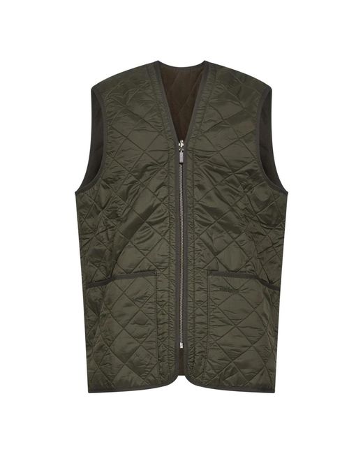 Barbour Groene Gewatteerde Nylonvest in het Green voor heren