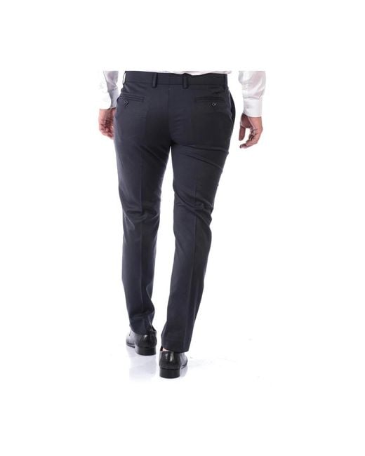 Daniele Alessandrini Blue Suit Trousers for men