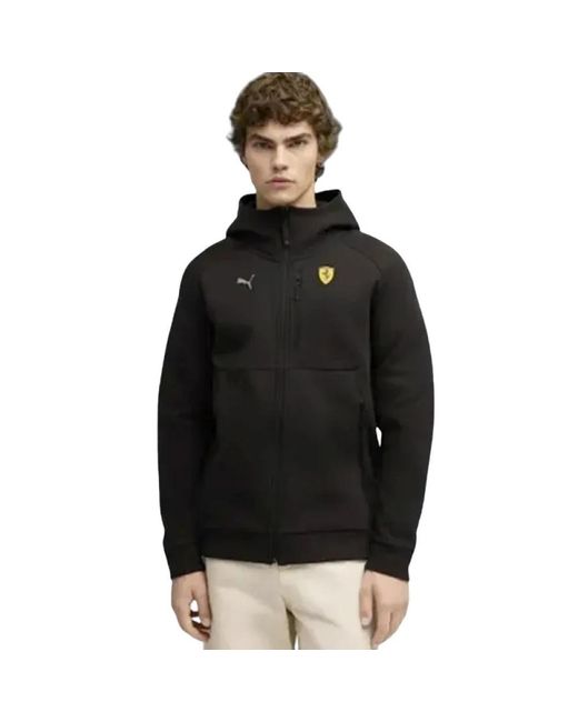 PUMA Fitness ,Zwart ,Polyester Racing Track Jacket in het Black voor heren