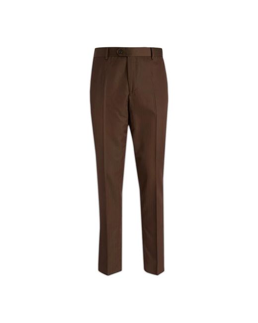 Brian Dales Brown Suit Trousers for men