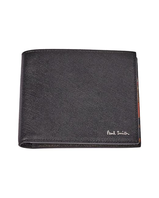 Paul Smith Accessoires ,Zwart ,Leer Portafoglio Mini Pendolare in het Black voor heren