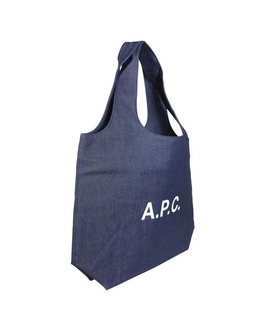 A.P.C. Blue Shopping Bags