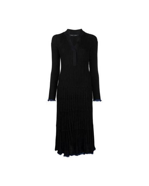 Proenza Schouler Black Knitted Dresses
