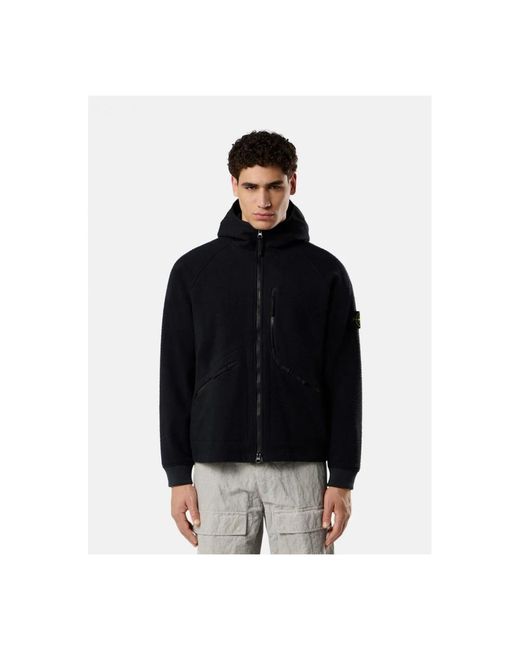 Stone Island Blue Zip-Throughs for men