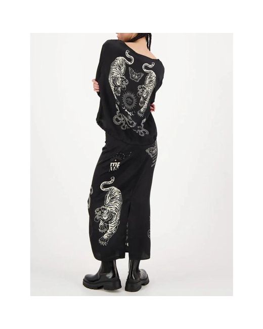 ME 369 Black Midi Skirts