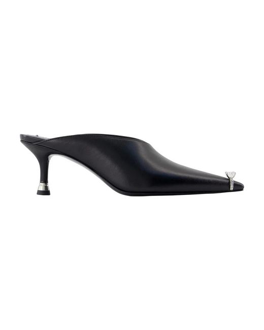 Alexander Wang Blue Heeled Mules