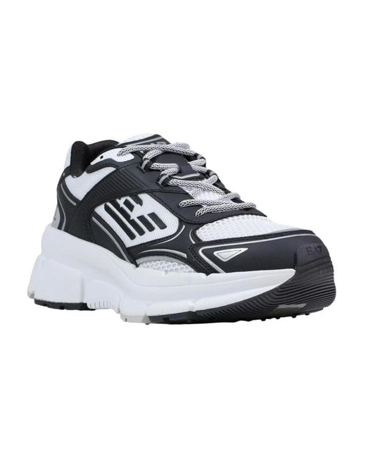 EA7 Schoenen ,Veelkleurig ,Polyester Running Sneakers in het Blue voor heren