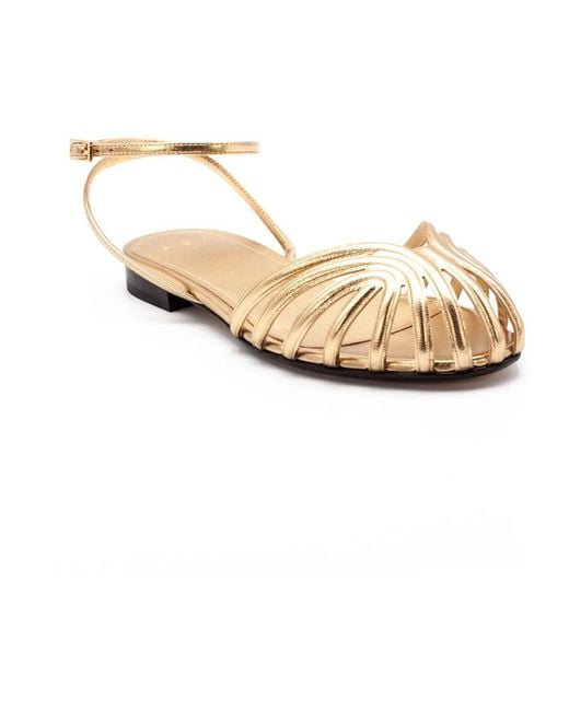 ALEVI Metallic Flat Sandals