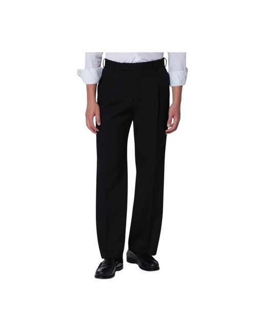 PT Torino Black Suit Trousers for men
