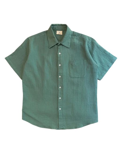 La Paz Green Short Sleeve Shirts for men