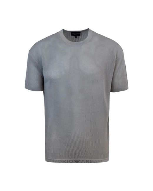 T-shirts and polos grey di Emporio Armani in Gray da Uomo