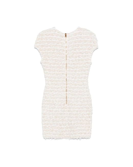 Balmain White Short Dresses