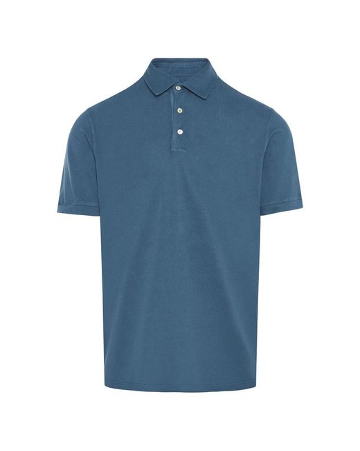 Fedeli Blue Polo Shirts for men