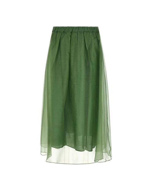 Weekend by Maxmara Green Midi Skirts