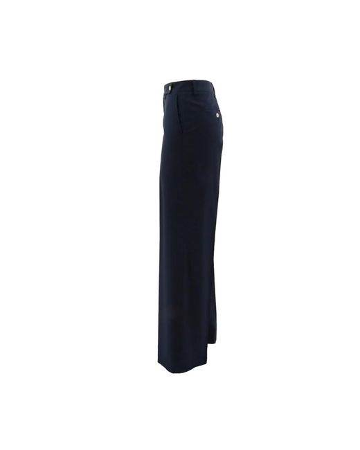 Kiton Blue Wide Trousers