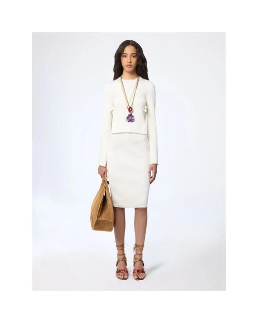 Nina Ricci White Midi Skirts