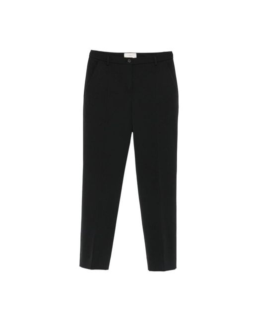Via Masini 80 Zwarte Broek Met Zakken in het Black