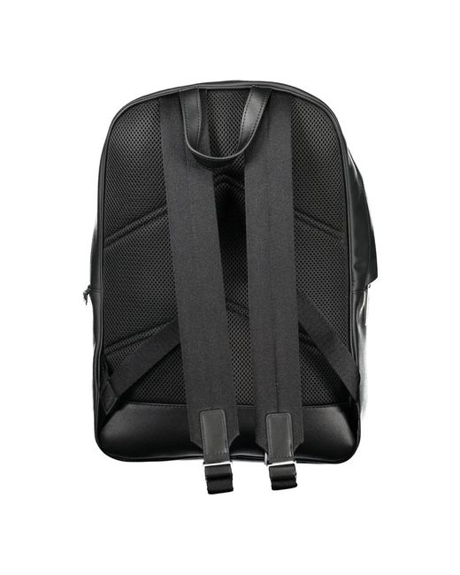 Calvin Klein Schwarzer rucksack mit reißverschluss in Gray für Herren