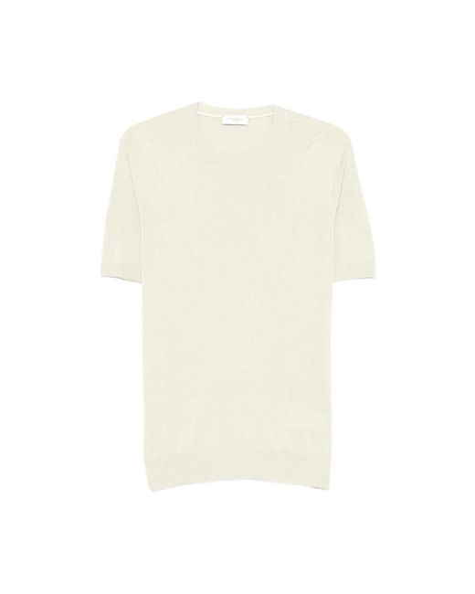 Paolo Pecora White Round-Neck Knitwear for men