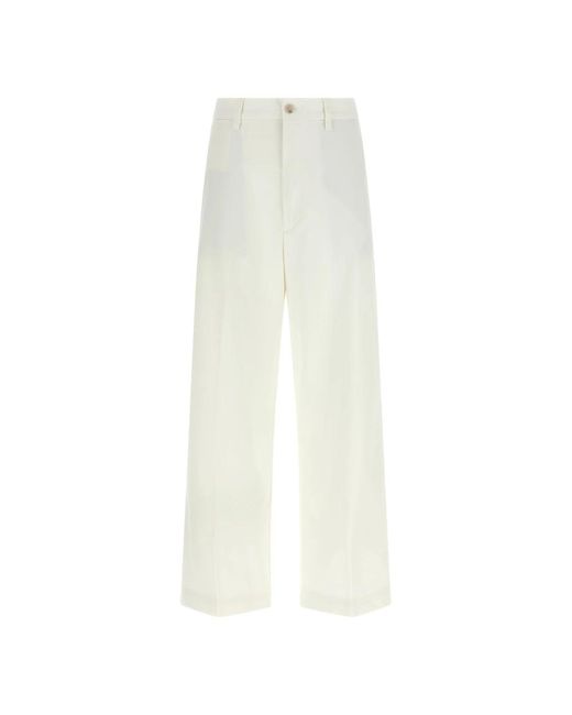 Polo Ralph Lauren White Wide Trousers
