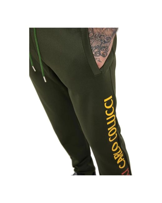 carlo colucci Green Sweatpants for men