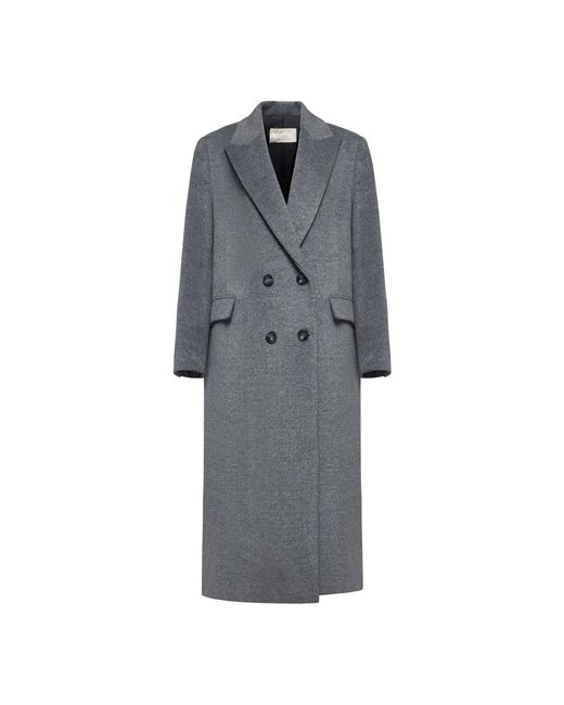 Kaos Gray Double-Breasted Coats