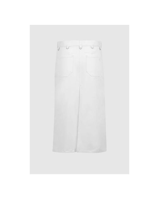 Courreges White Denim Skirts