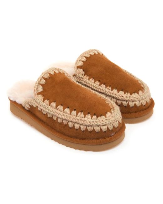 Mou Brown Eskimo Slipper