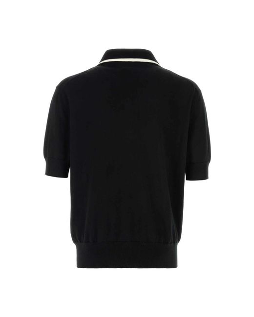 Jil Sander Polo Met Ritssluiting in het Black voor heren