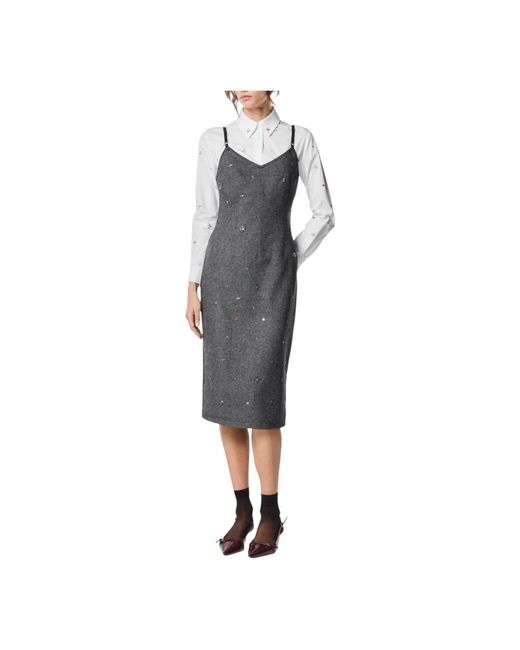 Nenette Gray Midi Dresses