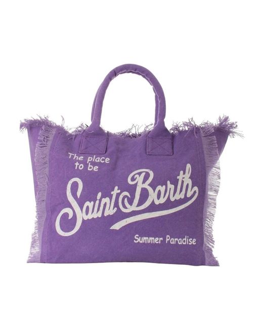 Mc2 Saint Barth Purple Tote Bags