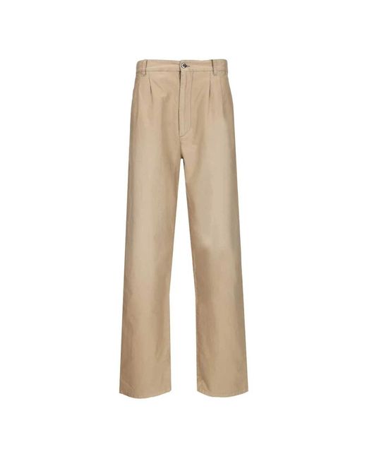 Maison Margiela Natural Straight Trousers for men