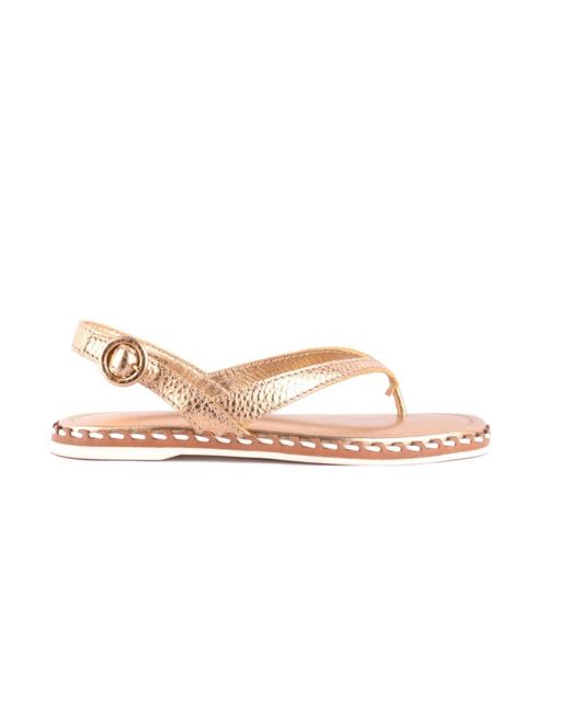 Car Shoe Pink Flat Sandals
