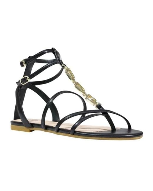 Liu Jo Black Flat Sandals