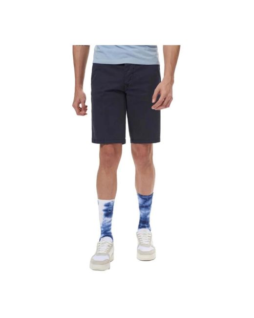 Blauer Korte Broeken ,Blauw ,Katoen Blauwe Bermuda Shorts in het Blue voor heren