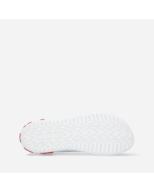 Marni White Cotton Slip-On Sneakers Maxi Logo for men