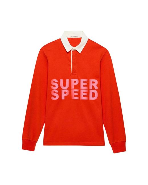 J.W. Anderson Red Polo Shirts