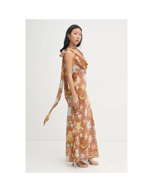 Maxi Dresses Never Fully Dressed de color Metallic